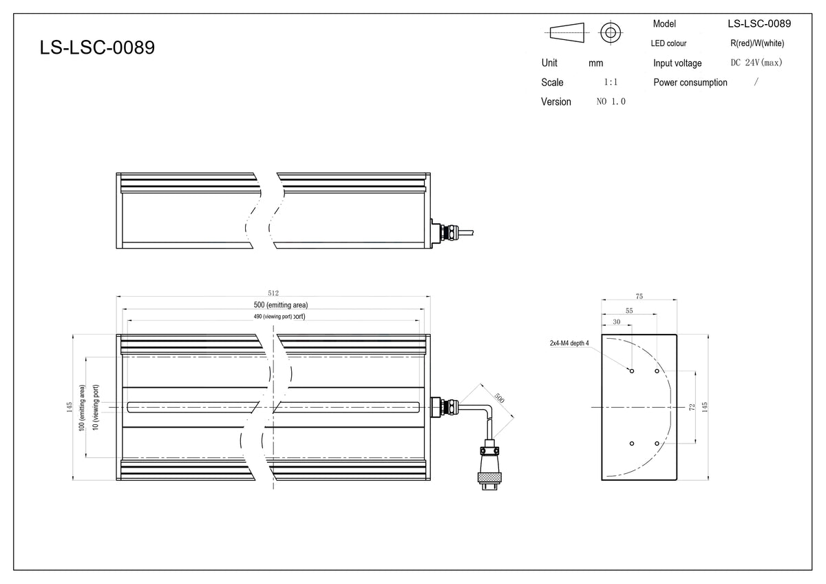 LS-LSC-0089 dimensions (mm)