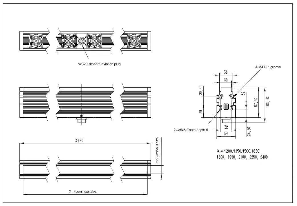 LS-LSC-0136 dimensions (mm)