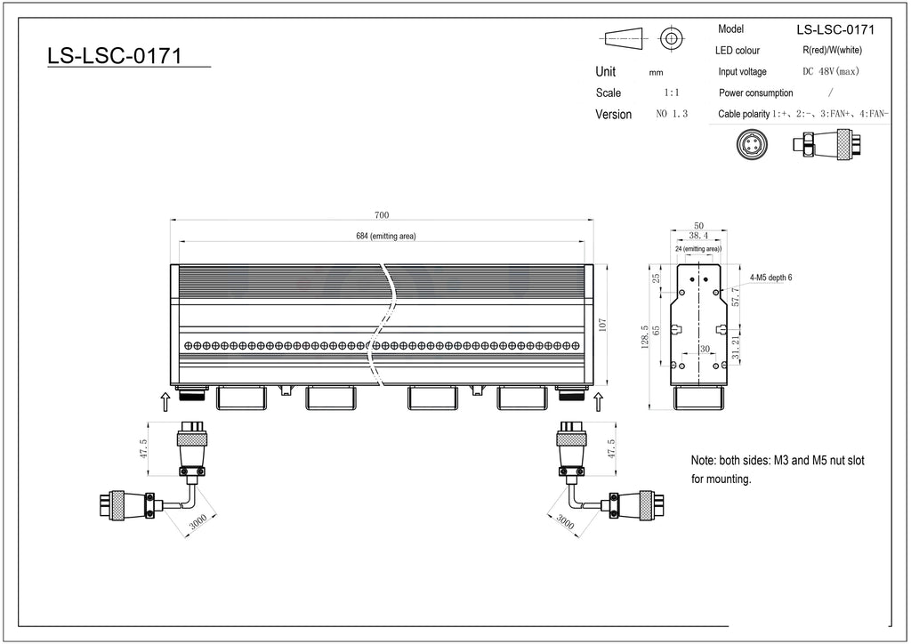 LS-LSC-0171 dimensions (mm)