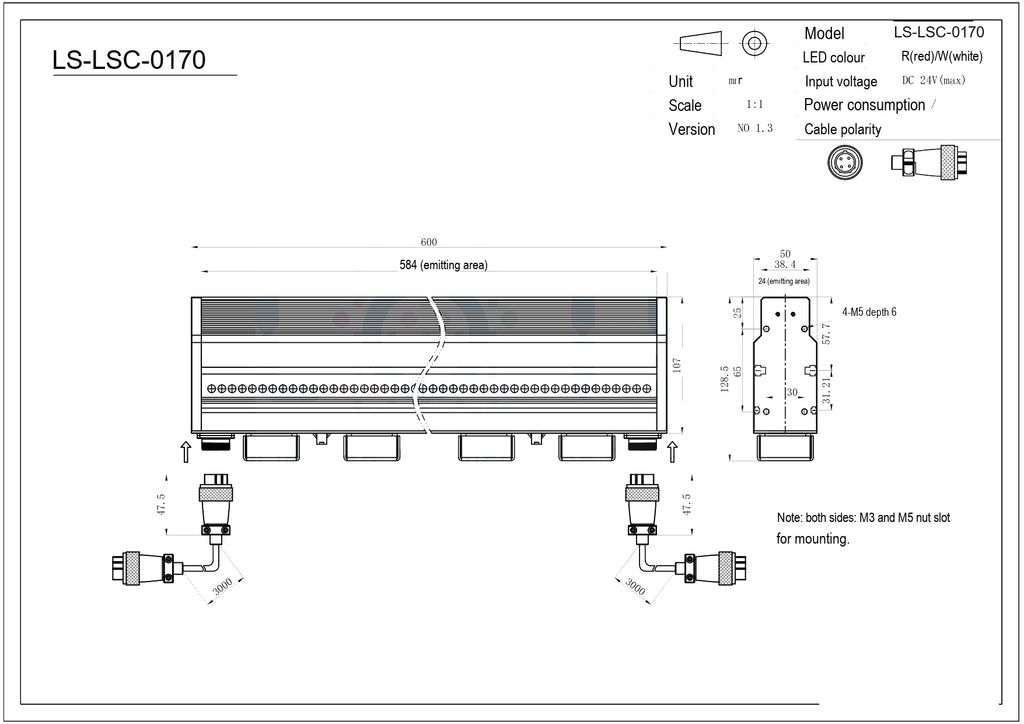 LS-LSC-0170 dimensions (mm)