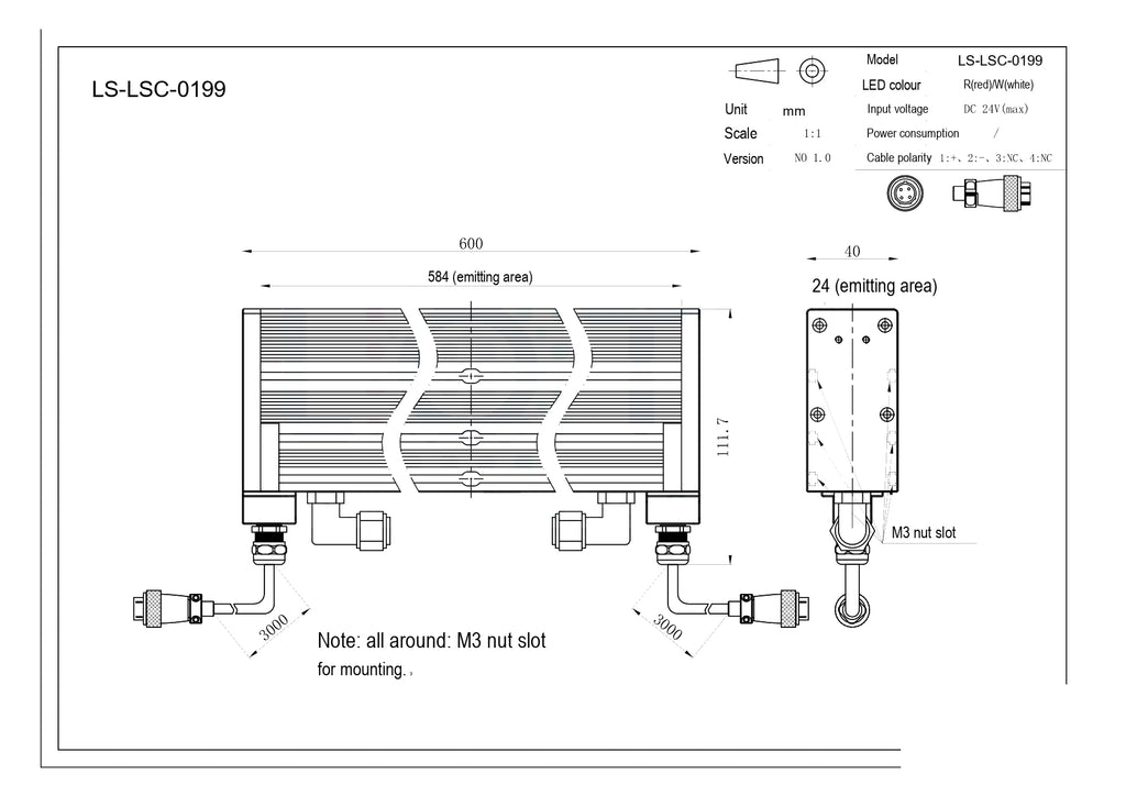 LS-LSC-0199 dimensions (mm)