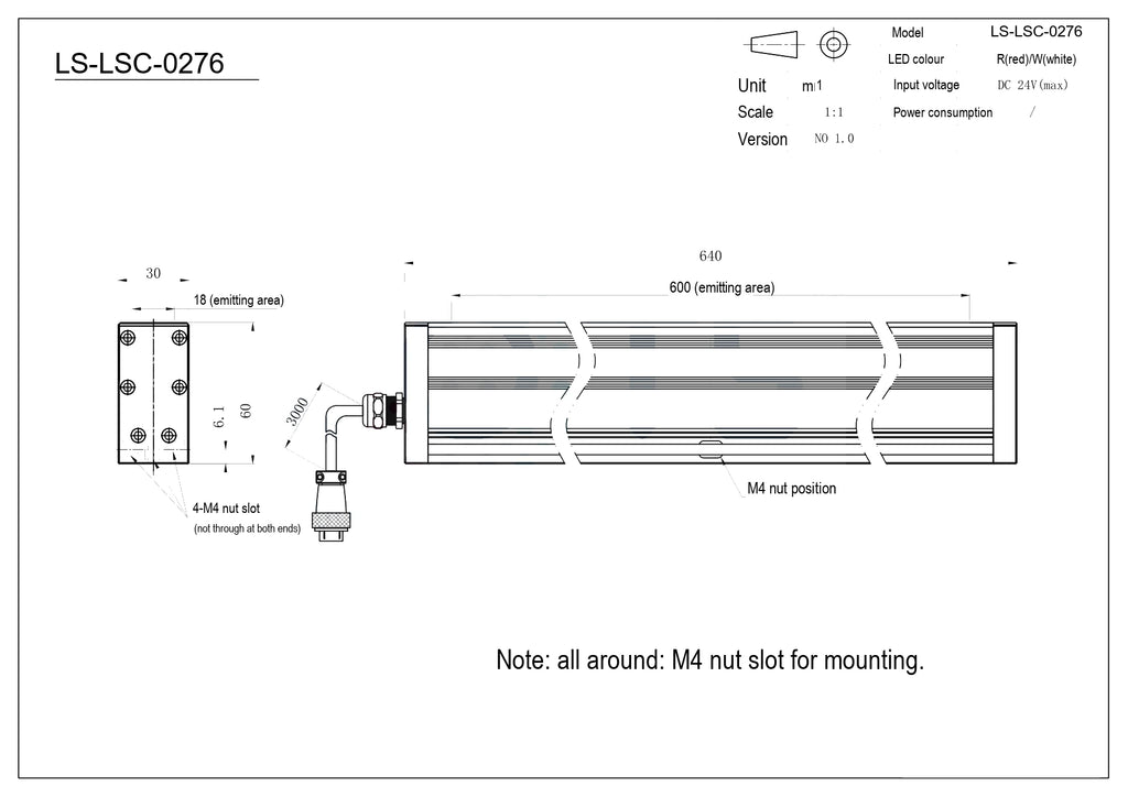 LS-LSC-0276 dimensions (mm)