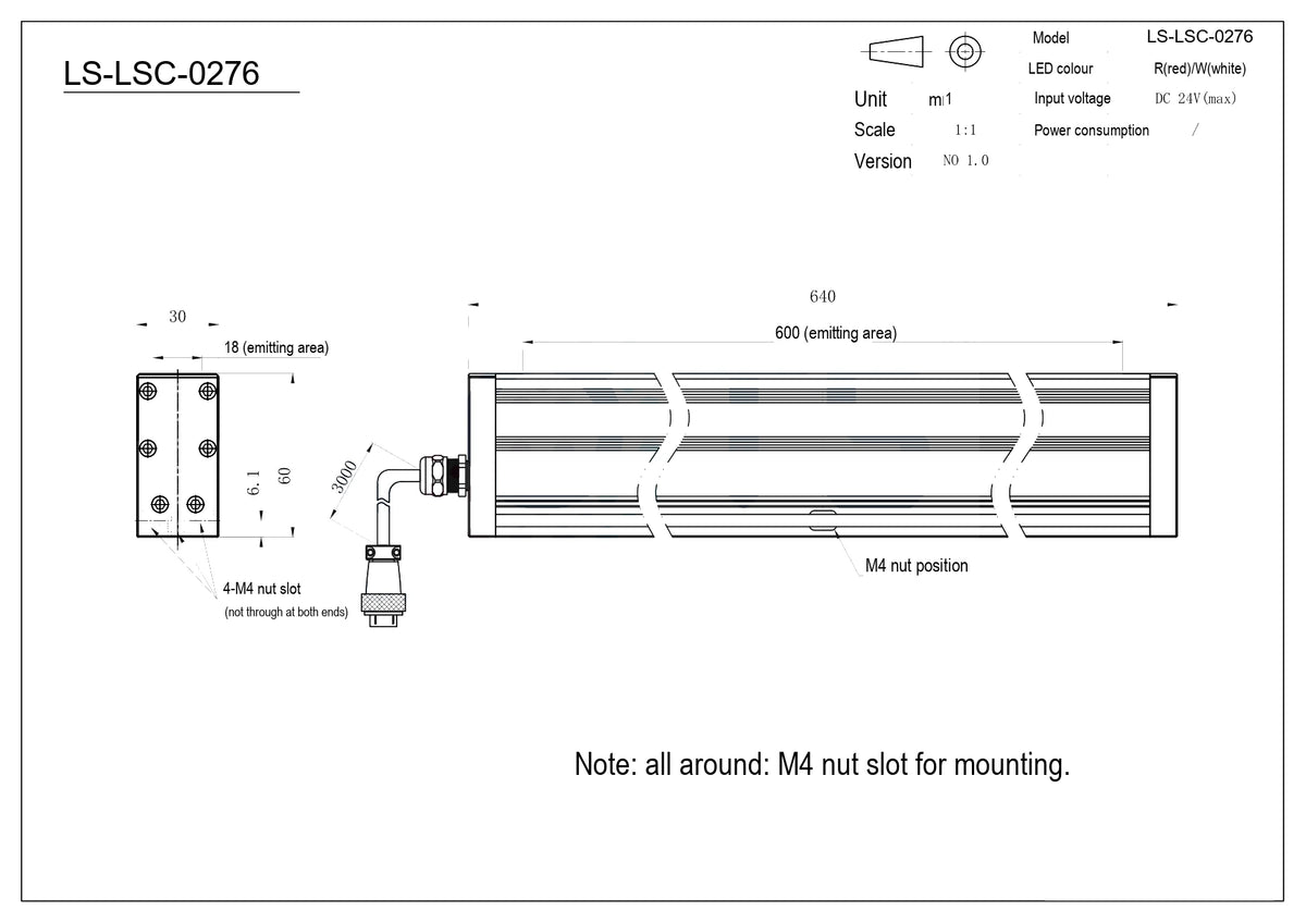 LS-LSC-0276 dimensions (mm)