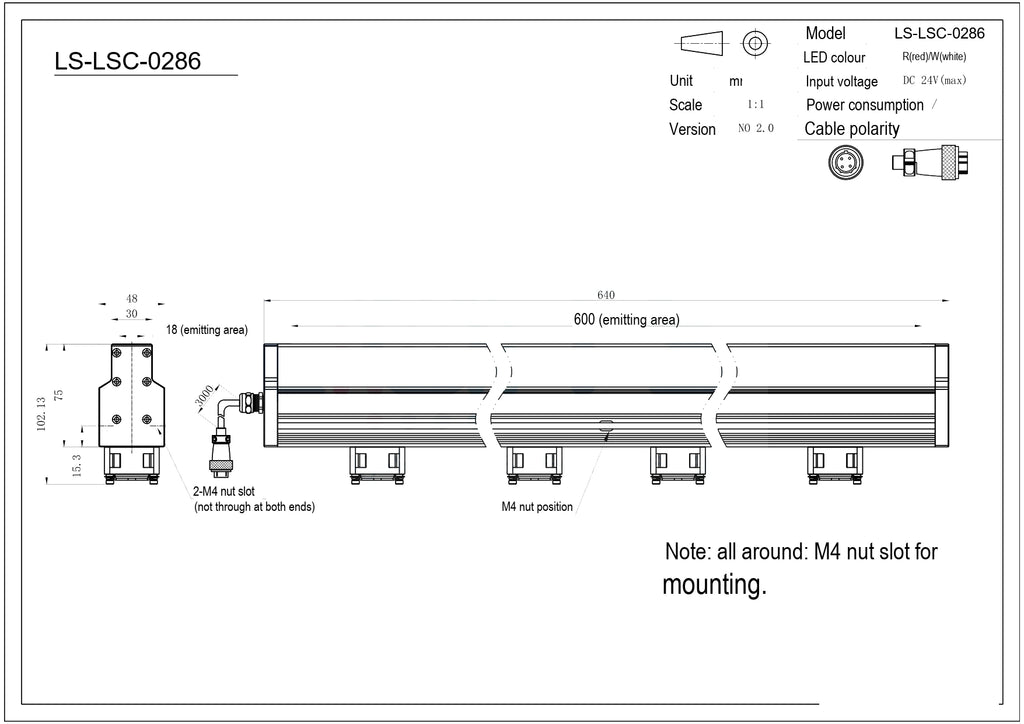 LS-LSC-0286 dimensions (mm)