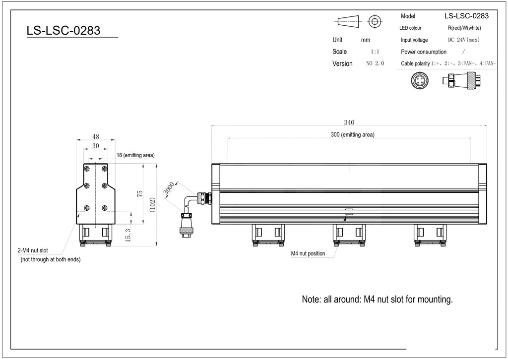LS-LSC-0283 dimensions (mm)
