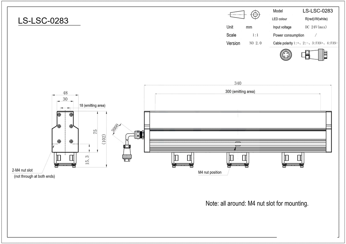 LS-LSC-0283 dimensions (mm)