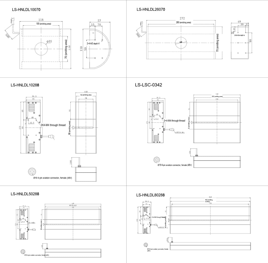 LS-LSC-0342 dimensions (mm)