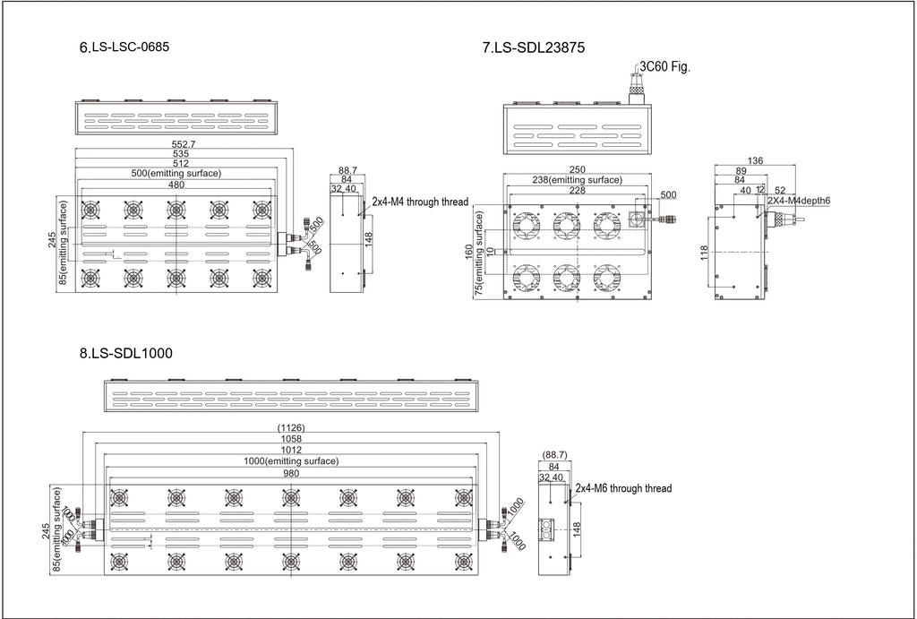 LS-LSC-0685 dimensions (mm)