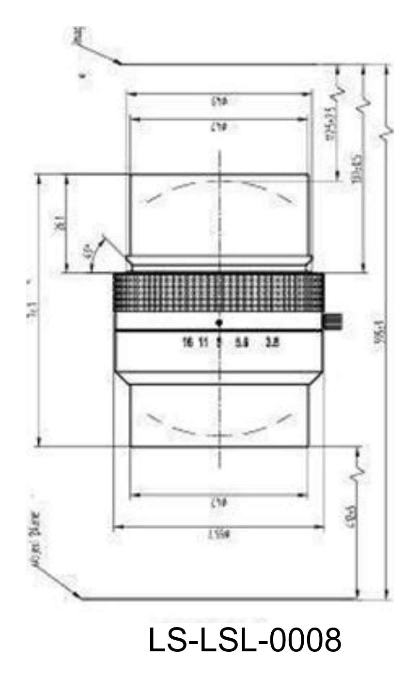 LS-LSL-0008 dimensions (mm)