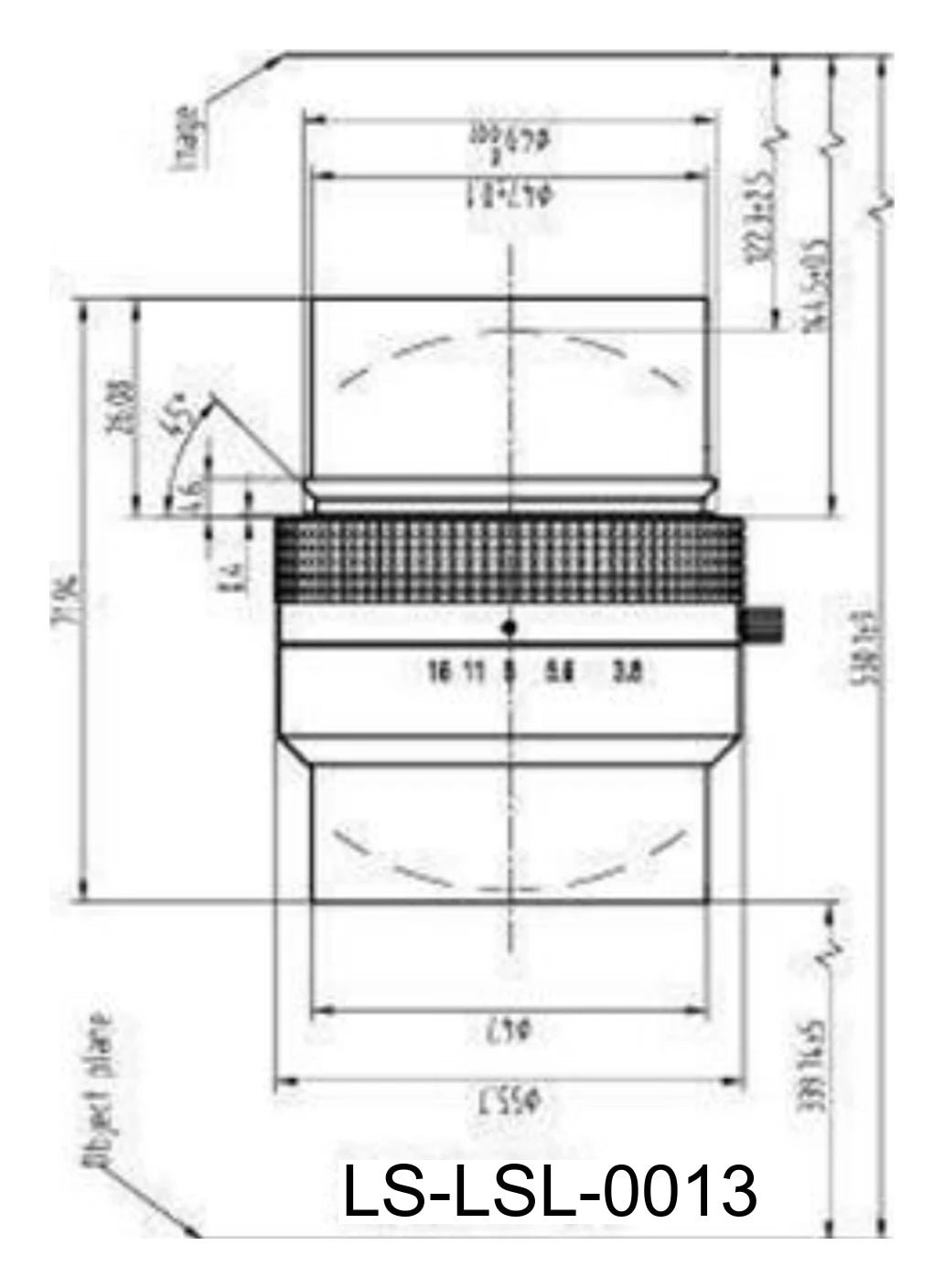 LS-LSL-0013 dimensions (mm)