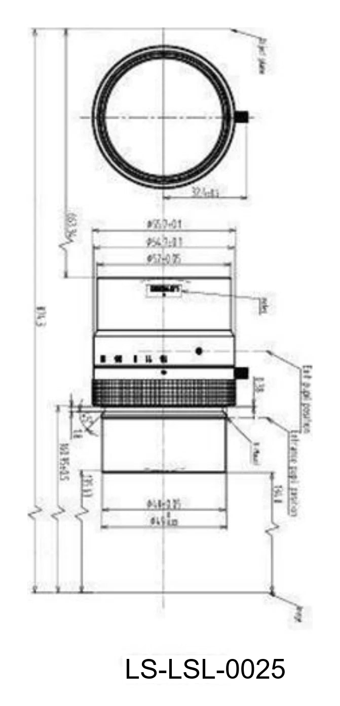 LS-LSL-0025 dimensions (mm)