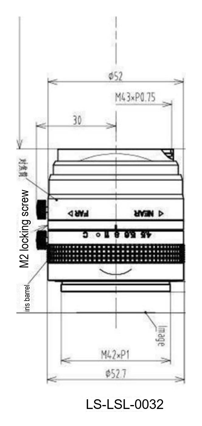 LS-LSL-0032 dimensions (mm)