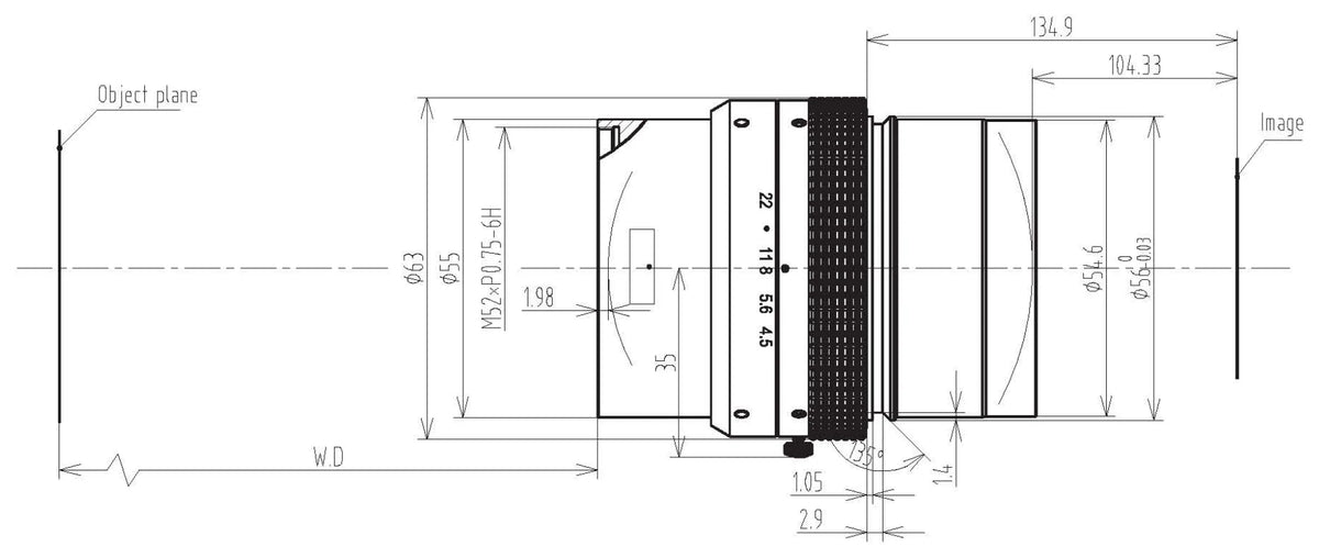 LS-LSL-0153 dimensions (mm)