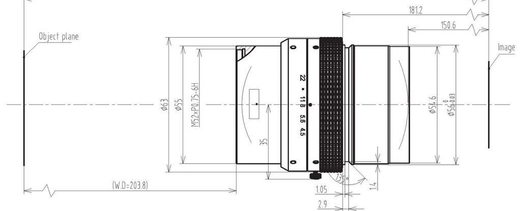 LS-LSL-0156 dimensions (mm)