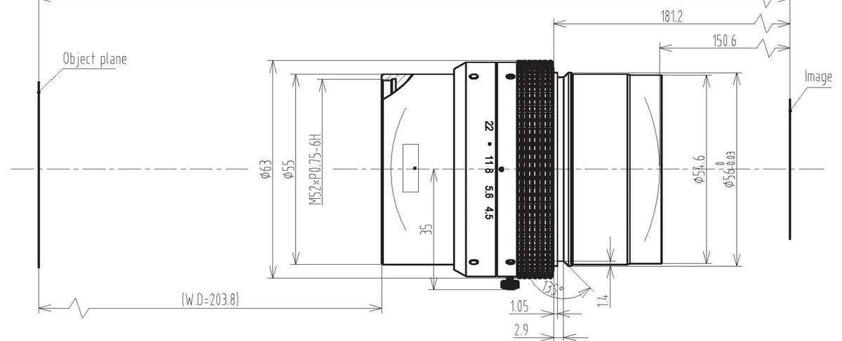 LS-LSL-0156 dimensions (mm)