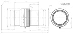 LS-LSL-0159 dimensions (mm)