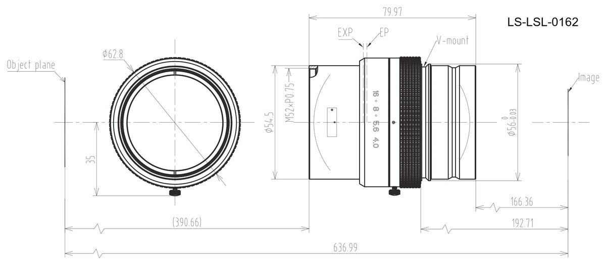LS-LSL-0162 dimensions (mm)