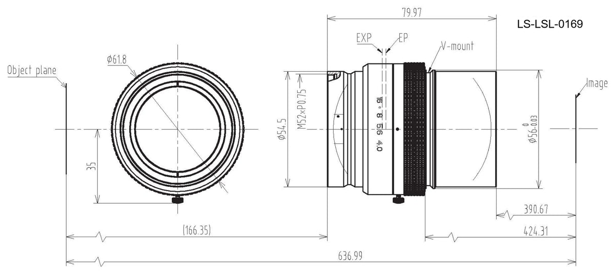 LS-LSL-0169 dimensions (mm)