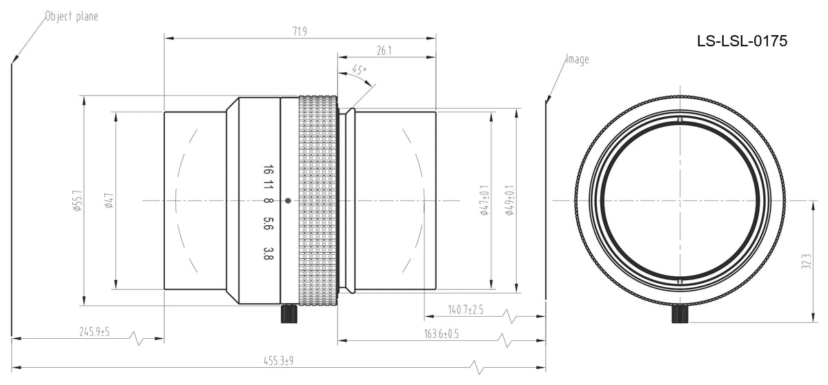 LS-LSL-0175 dimensions (mm)