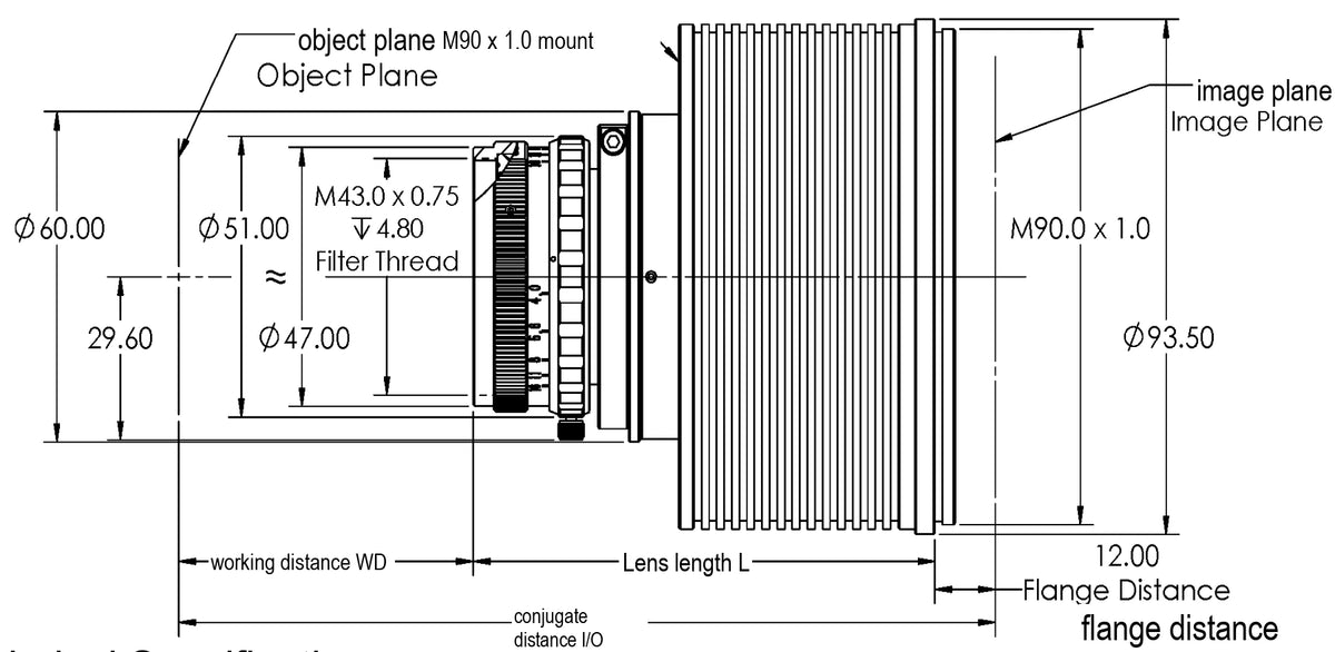 LS-LSL-0151 dimensions (mm)
