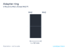 Adapter ring, length 12.1 mm (LS-LXR-0006)
