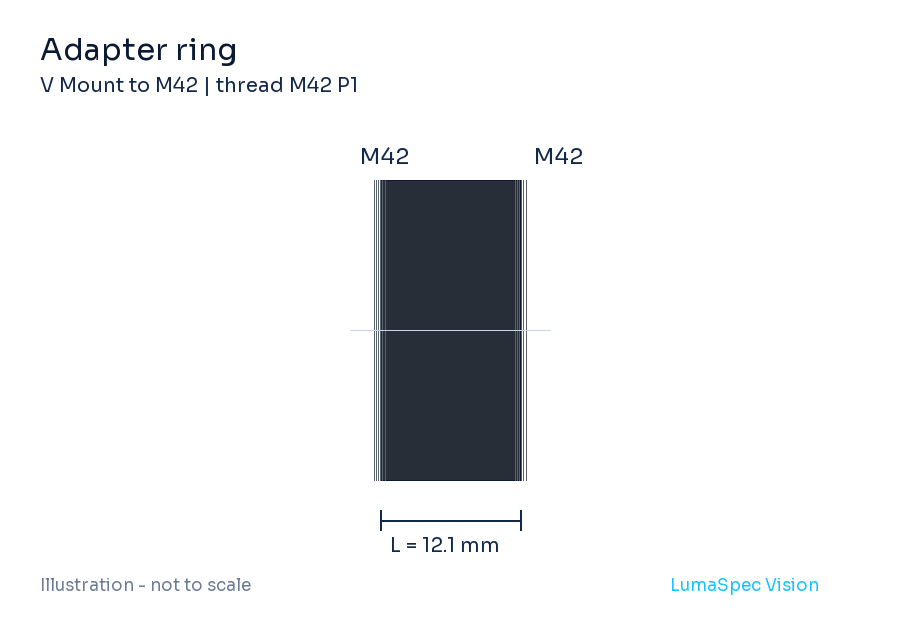 Adapter ring, length 12.1 mm (LS-LXR-0006)