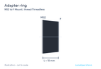 Adapter ring, length 10 mm, Threadless thread (LS-LXR-0011)