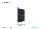 Adapter ring, length 8 mm (LS-LXR-0012)
