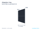 Adapter ring, length 4 mm, M58 P0.75 thread (LS-LXR-0013)