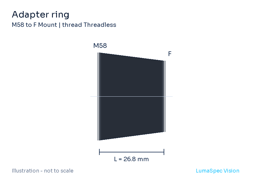 Adapter ring, length 26.8 mm (LS-LXR-0017)