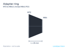 Adapter ring, length 25 mm (LS-LXR-0022)