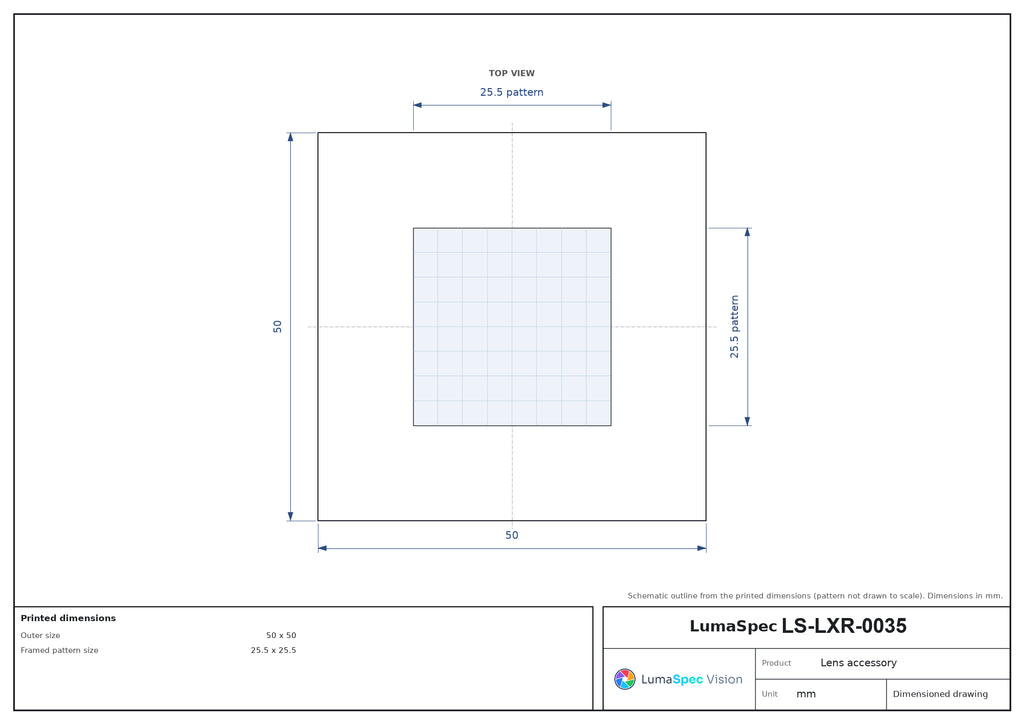 LS-LXR-0035 dimensions (mm)