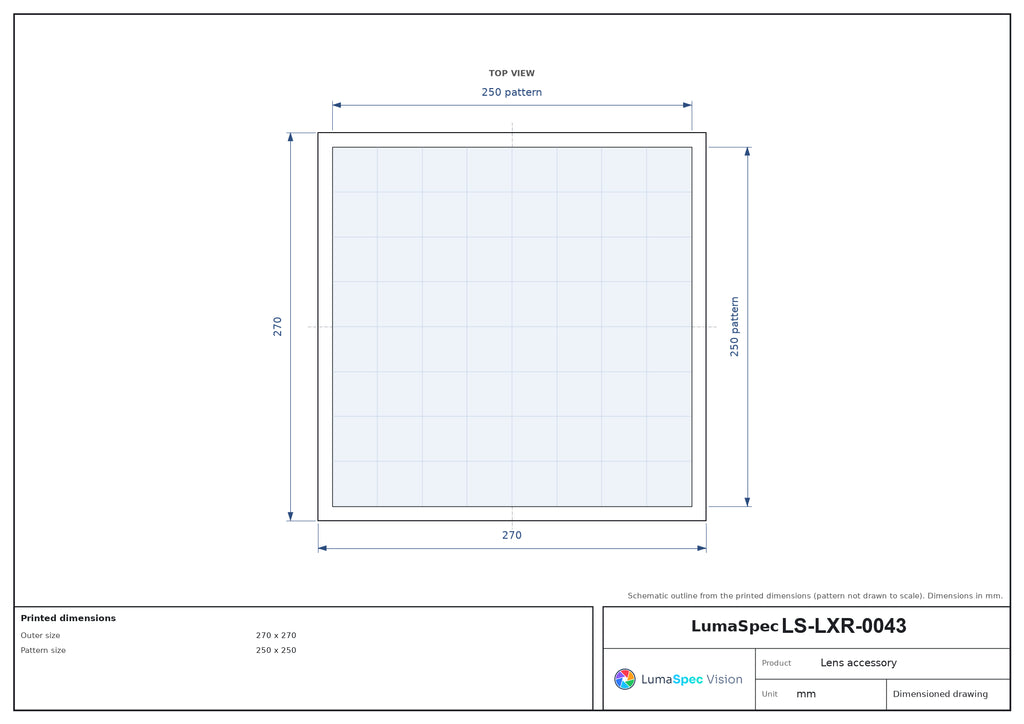 LS-LXR-0043 dimensions (mm)