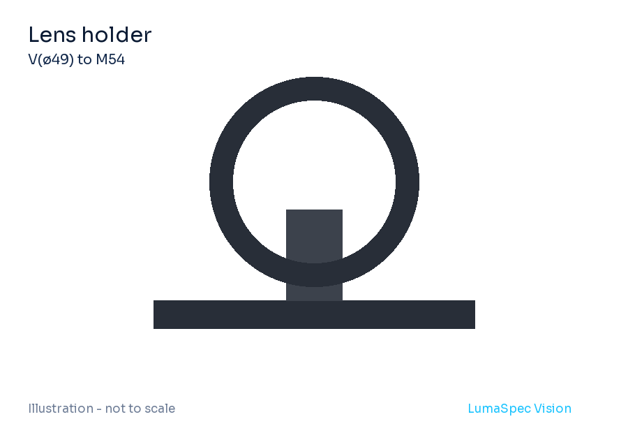 Lens holder, length 20 mm (LS-LXR-0075)
