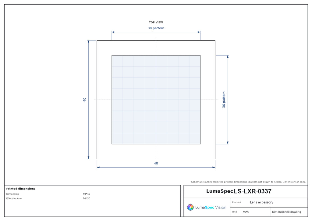 LS-LXR-0337 dimensions (mm)