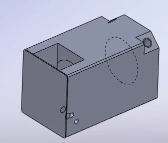90-degree turning prism for telecentric lenses, 40 mm optical path