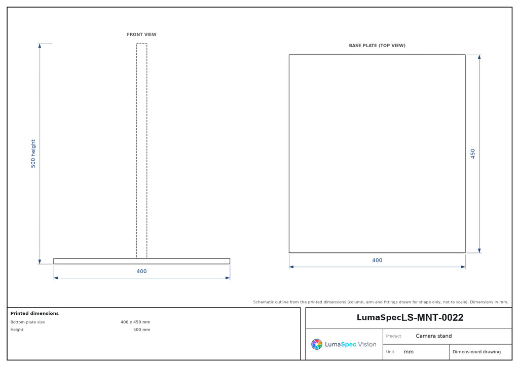 LS-MNT-0022 dimensions (mm)