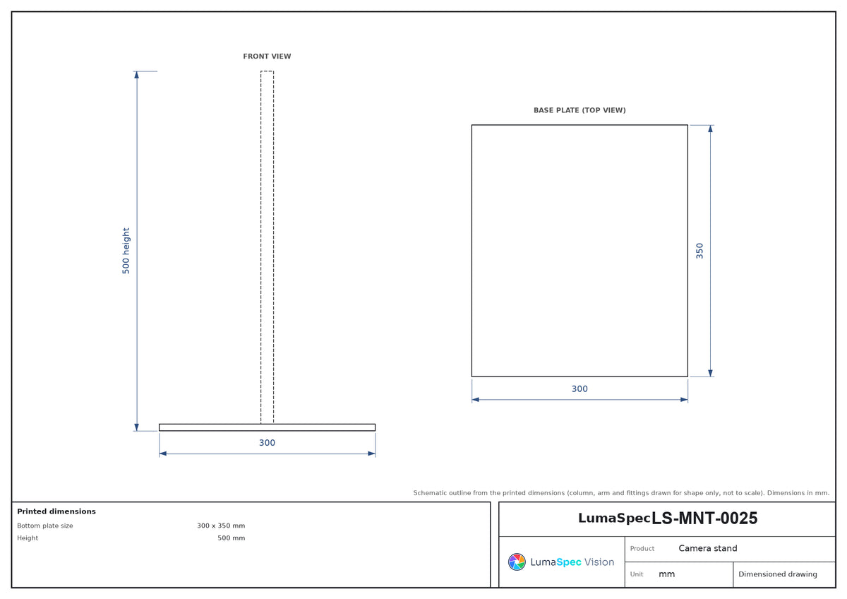 LS-MNT-0025 dimensions (mm)