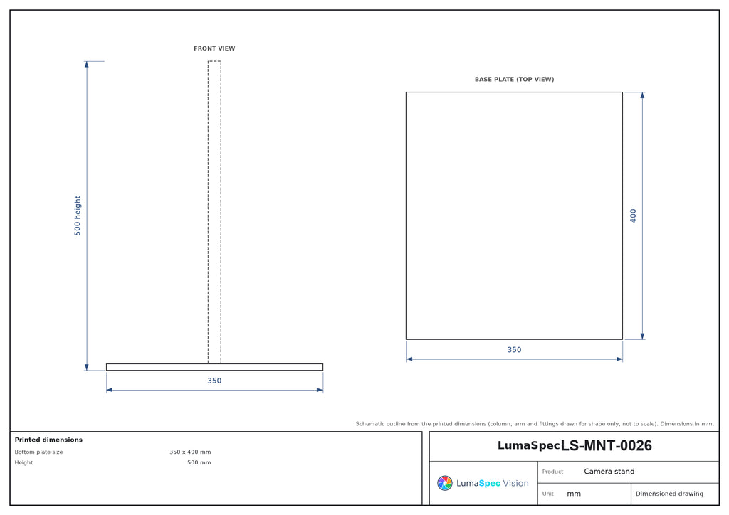 LS-MNT-0026 dimensions (mm)