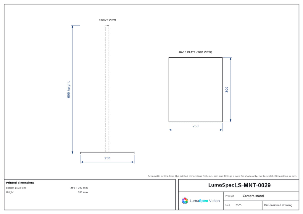 LS-MNT-0029 dimensions (mm)