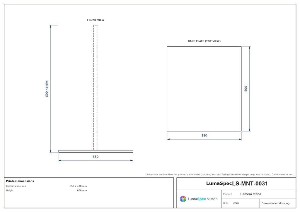 LS-MNT-0031 dimensions (mm)
