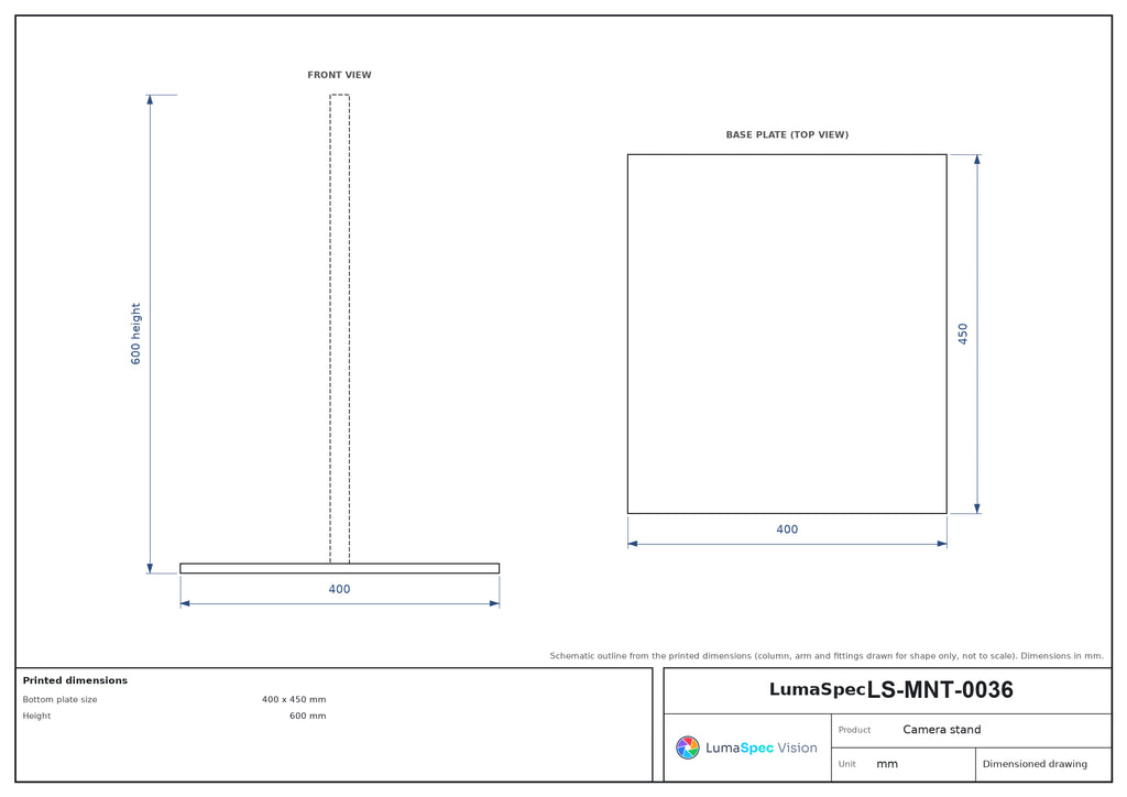 LS-MNT-0036 dimensions (mm)