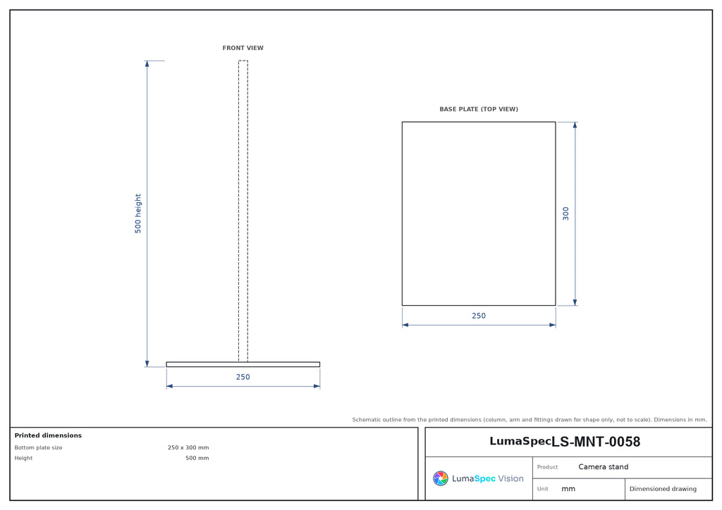 LS-MNT-0058 dimensions (mm)