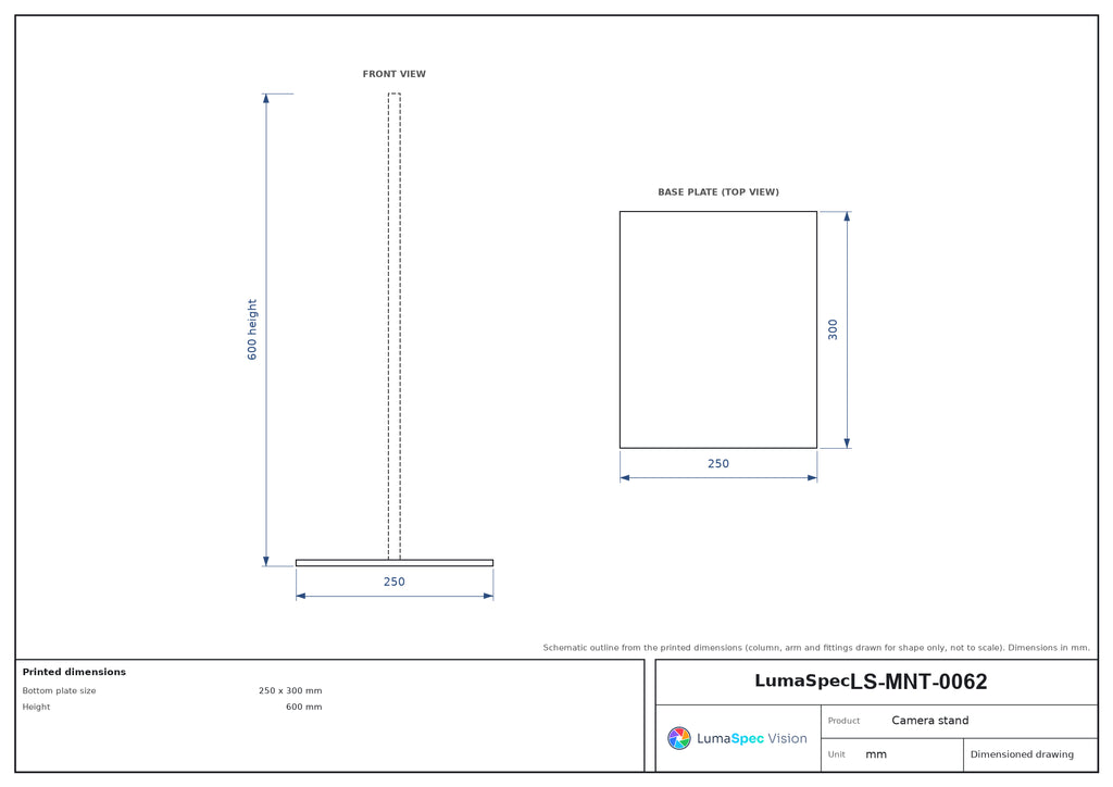 LS-MNT-0062 dimensions (mm)