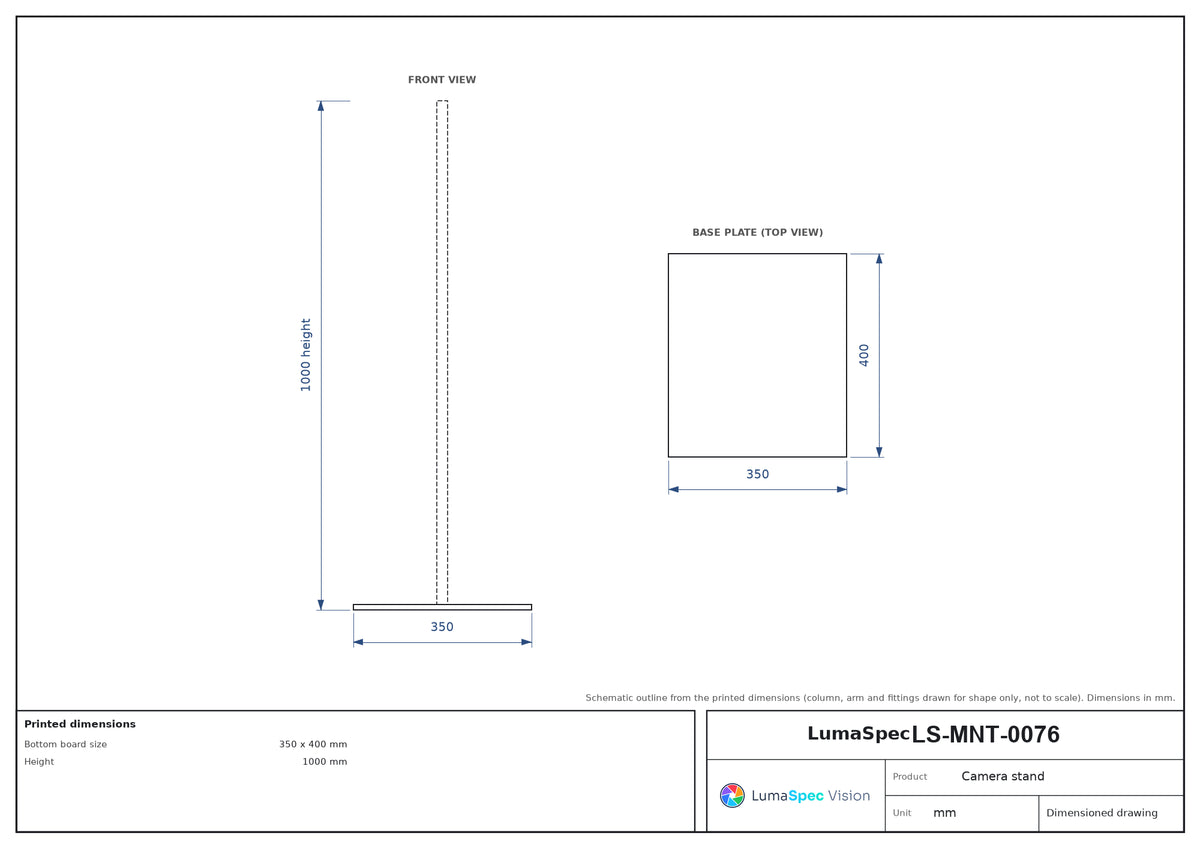LS-MNT-0076 dimensions (mm)