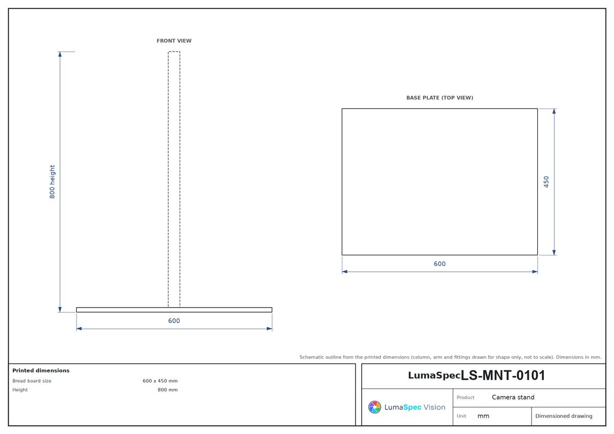 LS-MNT-0101 dimensions (mm)