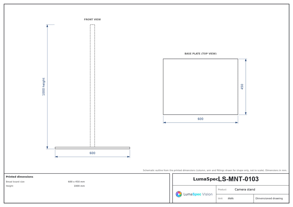 LS-MNT-0103 dimensions (mm)