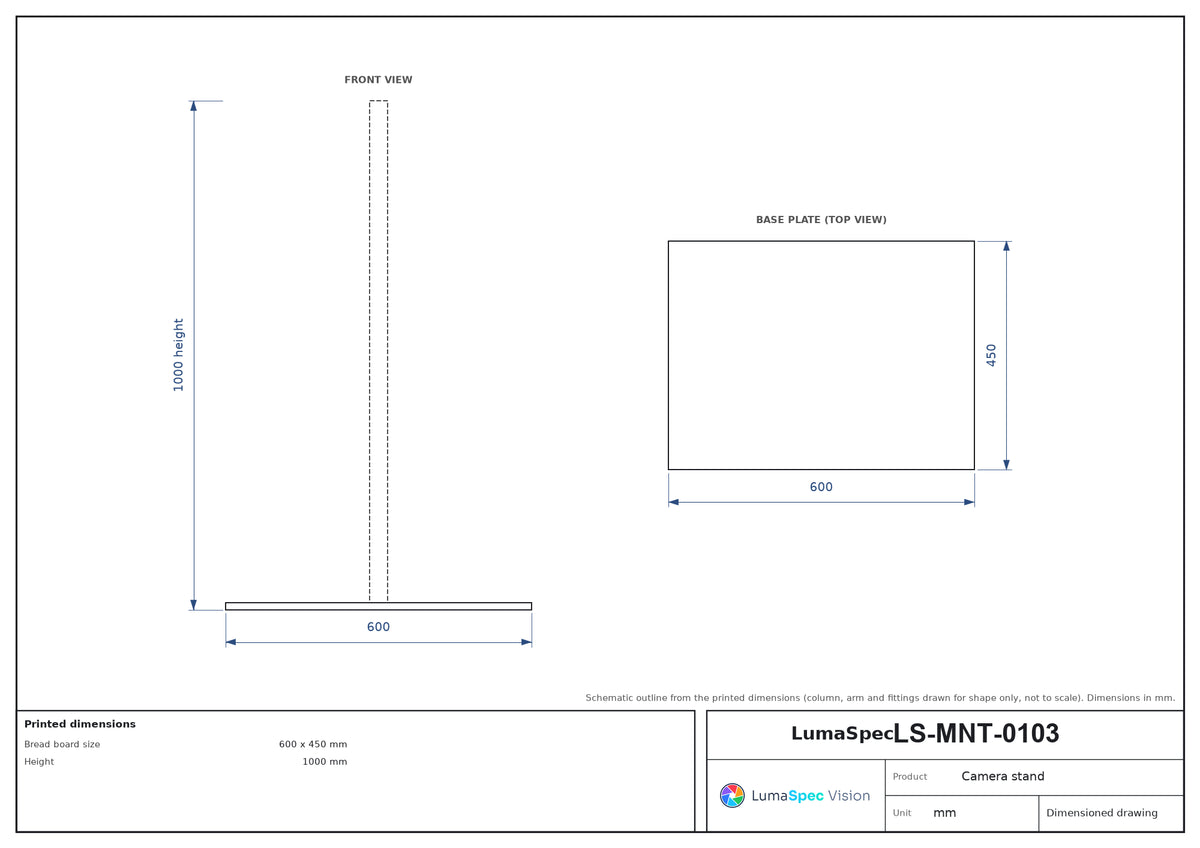 LS-MNT-0103 dimensions (mm)