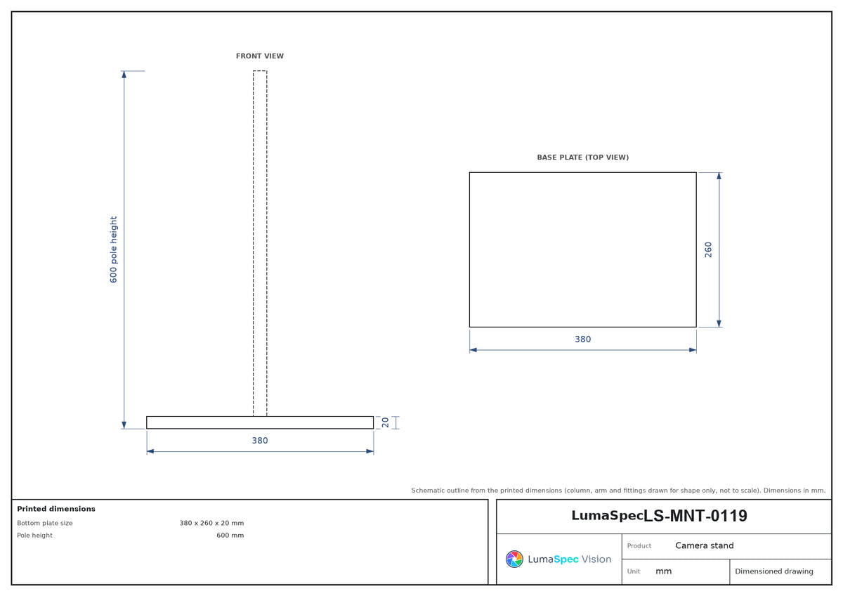 LS-MNT-0119 dimensions (mm)