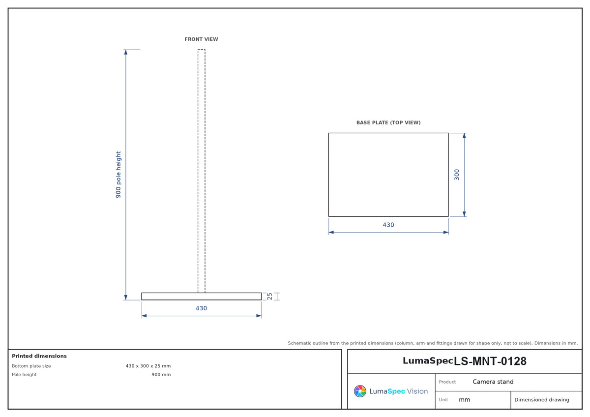 LS-MNT-0128 dimensions (mm)